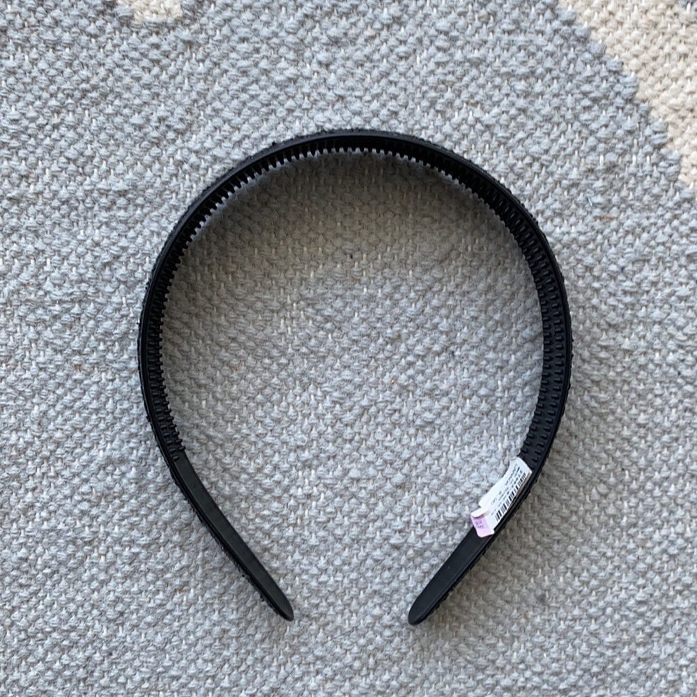 Black Glitter Headband / NWT